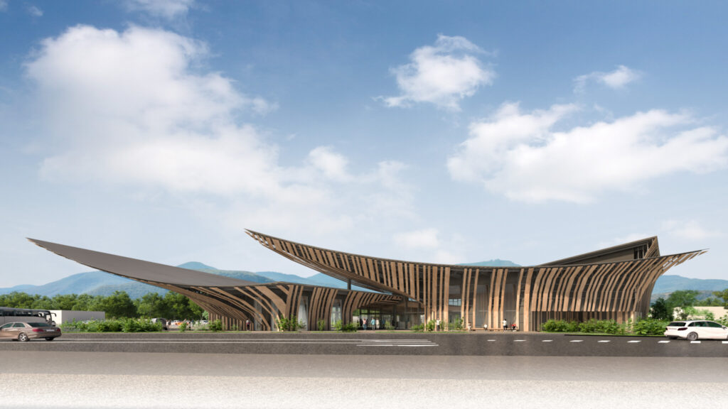 Roadside Station Aino Tsuchiyama | © Kengo Kuma & Associates