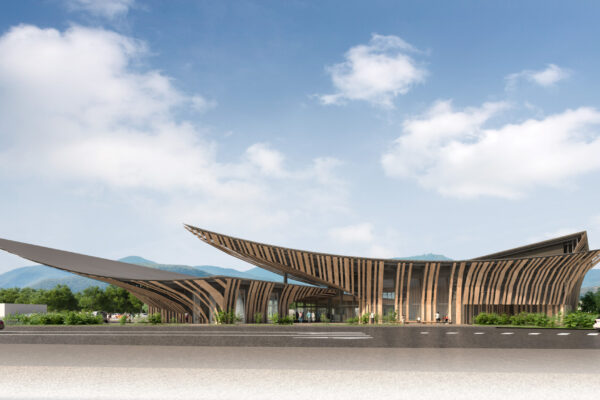 Roadside Station Aino Tsuchiyama (© Kengo Kuma & Associates)