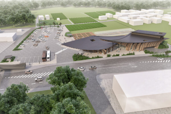 Roadside Station Aino Tsuchiyama (© Kengo Kuma & Associates)