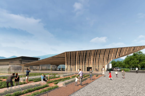 Roadside Station Aino Tsuchiyama (© Kengo Kuma & Associates)