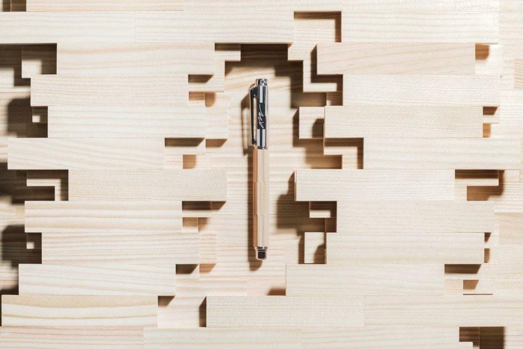 Precious Wood Varius Kengo Kuma Ballpoint Pen | © CARAN D'ACHE