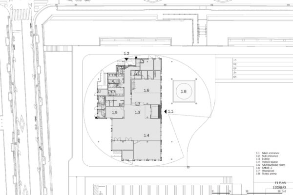 Edogawa Sogo Recreation Park Service Center (© Kengo Kuma & Associates)