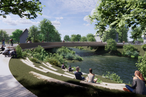 Wooden German Bridge Project | © Kengo Kuma & Associates