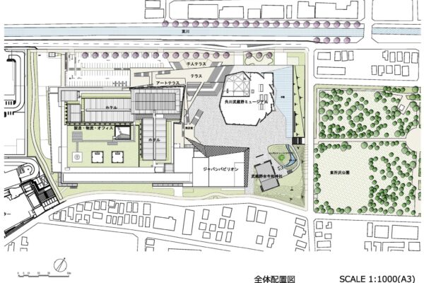 Tokorozawa Sakura Town Kadokawa Culture Museum (©Kengo Kuma & Associates) Tokorozawa Sakura Town Kadokawa Culture Museum (©Kengo Kuma & Associates)