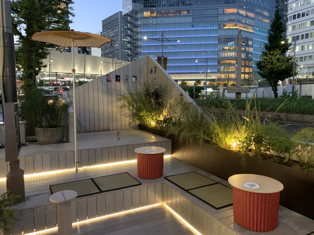 The Three Sacred Treasures for Yaesu St. Parklet