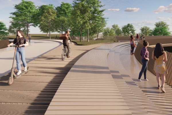 Wooden German Bridge Project (© Kengo Kuma & Associates)